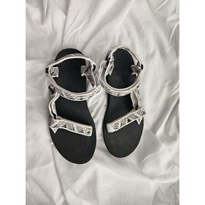 Womens Teva Original Universal Sandal - Size 10 - Black/White/Gray